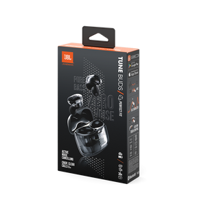 JBL Tune Buds Ghost Edition - Black Ghost - True wireless Noise Cancelling earbuds - Detailshot 10